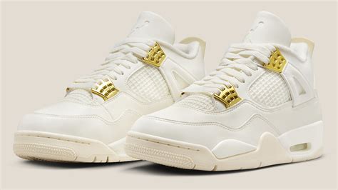 nike jordan goud|gold air jordan 4.